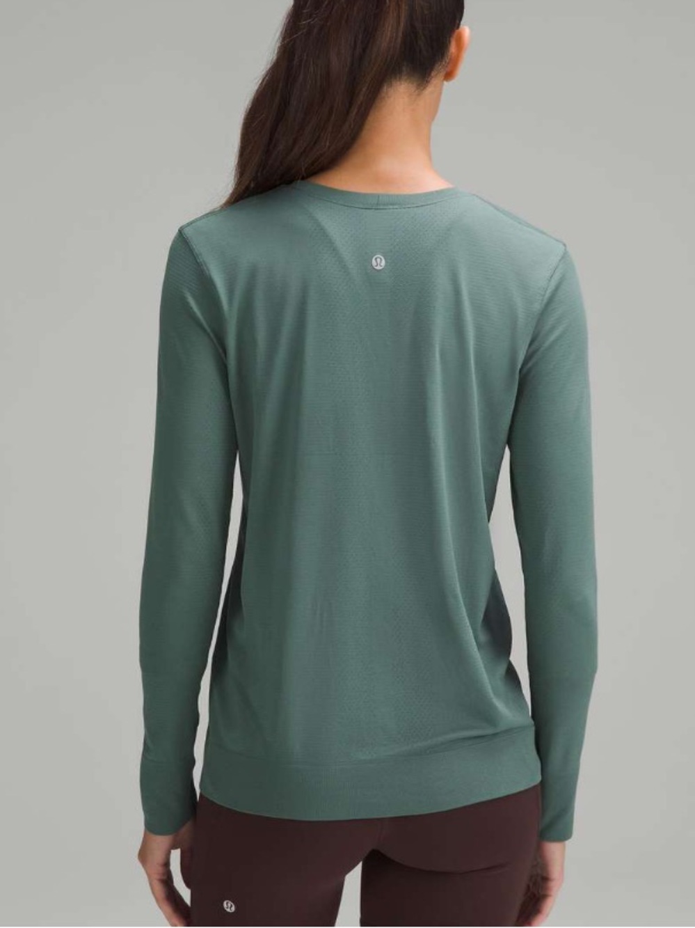 Lululemon Swiftly Relaxed Long Sleeve Shirt Medium Forest Size 6 EUC - Picture 2 of 9